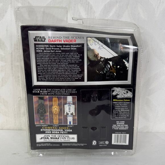 Star Wars Collector Timepiece Darth Vader Watch Millenium Falcon Watch Case - Picture 4 of 6
